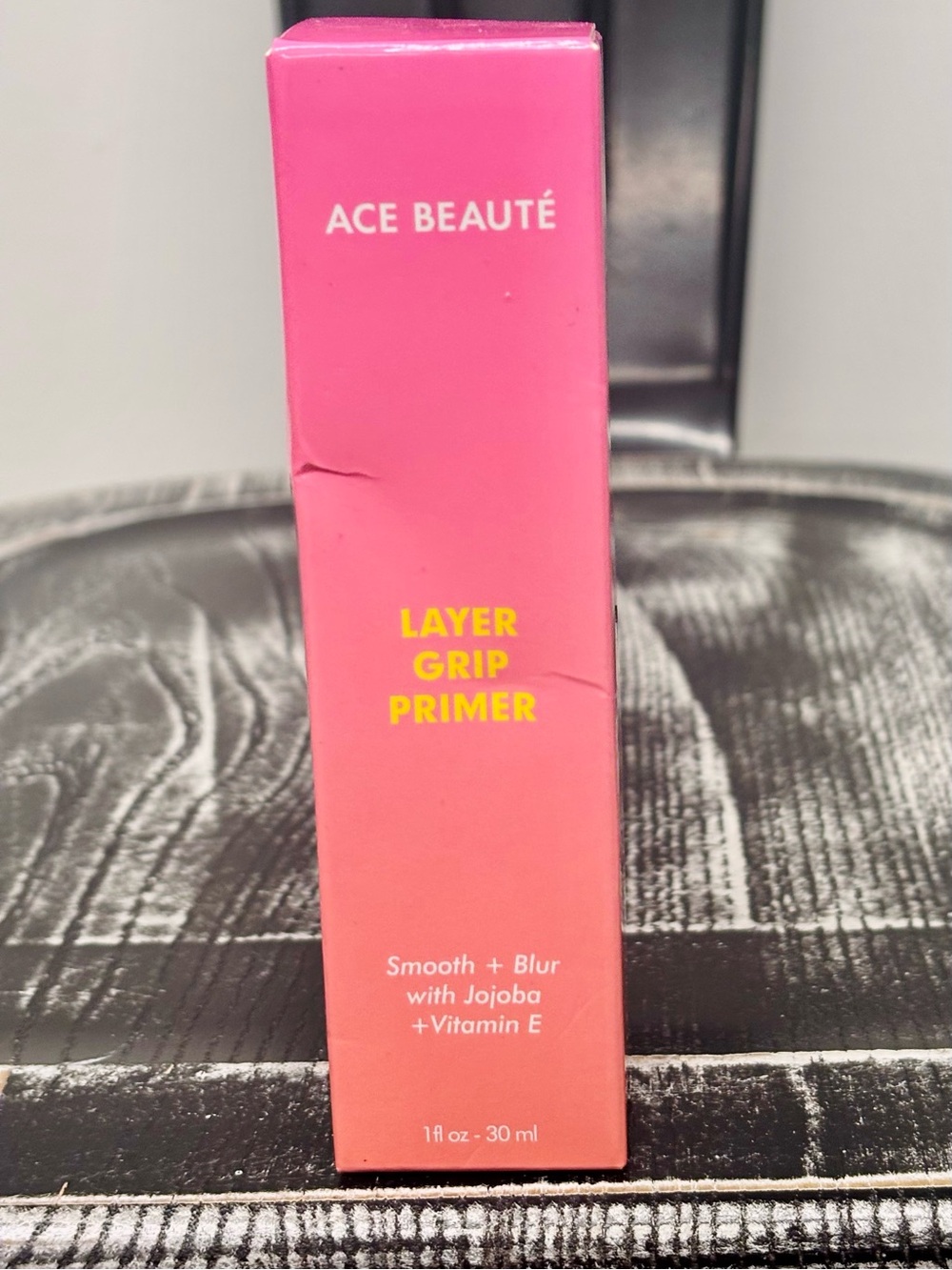 Ace Beauté Layer Grip Primer Smooth & Blur with Jojoba & Vitamin E NIB 3.4 oz